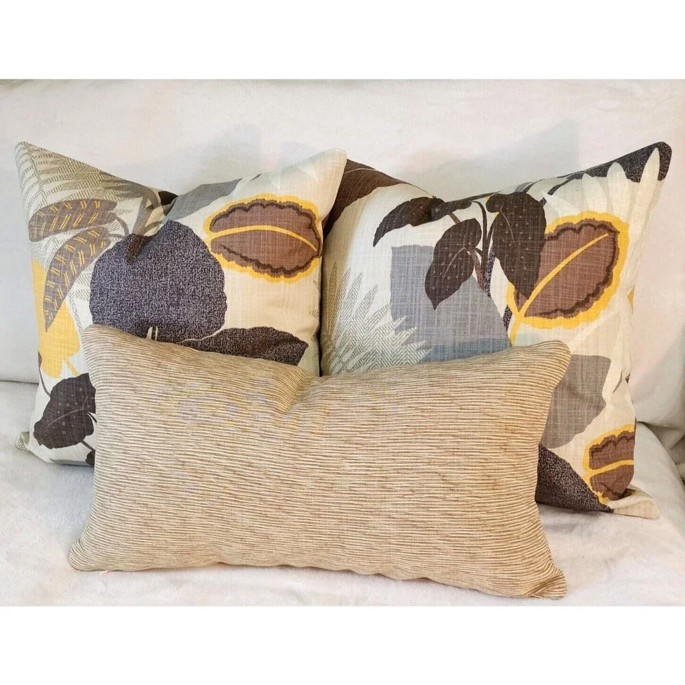 P/Kaufmann COSTA RICA DRIFTWOOD PAIR 22x22‎ Zippered Throw Pillow Cover NEW